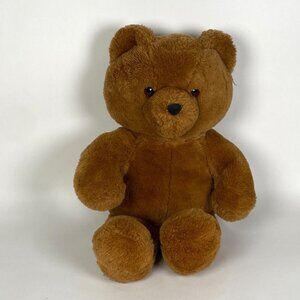 1986 Dakin Brown Plush Teddy Bear Stuffed Animal Toy 20" Long Soft Plushie